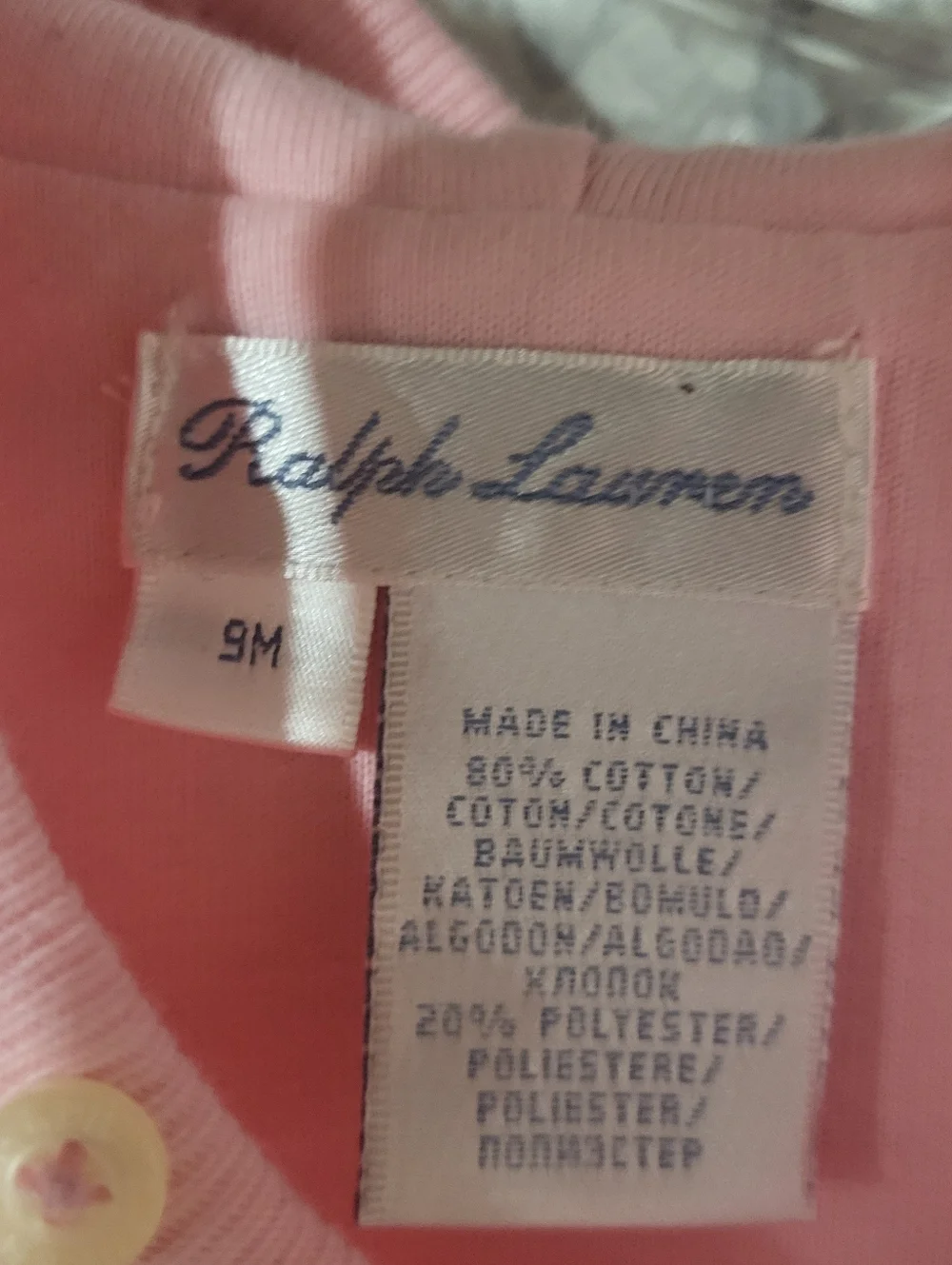 Ralph Lauren Light Pink Terry Hoodie Polo Dress